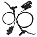 Keenso Hydraulic Disc Brake Set, 1 Pair Hydraulic Disc Brake Mountain Front and Rear Brake Levers Set & Parts & Parts