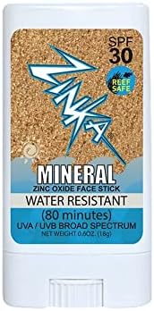 Zinka Sunscreen SPF 30 All Natural Vegan Mineral Clear Face Stick