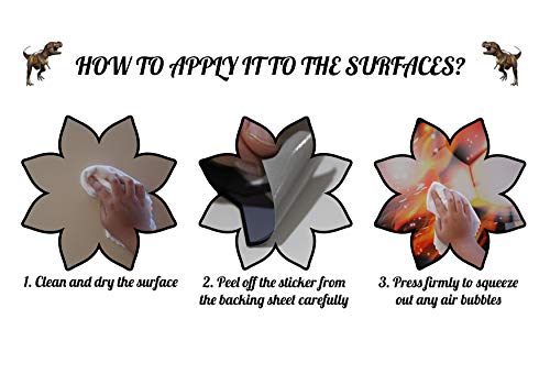 Customized For You Large 3D Wall Decal - Self Adhesive And Removable Vinyl Sticker - Break Through Image - Mural Art - Decor For Boys And Kids Bedroom, Study Room (Dinosaurs Opening Mouth (24"X24")) #TOP5