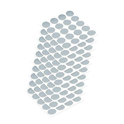Emuca 4026421 Tapa embellecedora adhesiva, Ø13mm, Gris, Lote de 200 piezas