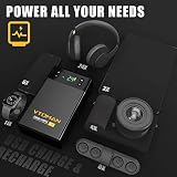 VTOMAN X1 Jump Starter with Air Compressor, 2500A Battery Starter with 100PSI Digital Tire Inflator, 12V Lithium Jump Box for Vehicles, LIFEBMS Car Battery Booster for 8.5L Gas or 6.0L Diesel Engines - 6