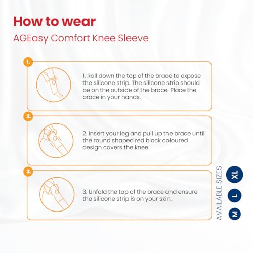 Image of AGEasy (Max Group Premia Hinged Knee Sleeve | Knee Brace For Sports, Pain Relief, Compression Support, Exercise, Running, Cycling | Soft & Lightweight (Large)