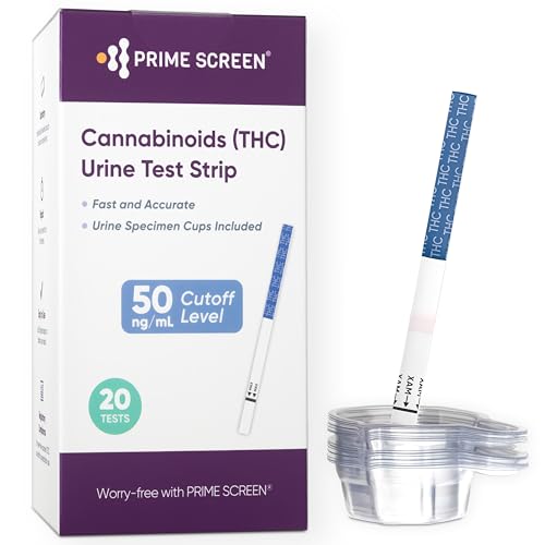 Prime Screen THC Urine Test Strips 2 Packs with Cup Included