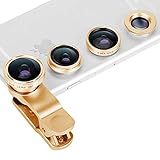 Handy Objektiv, 4 in 1 Universal Smartphone Linse Objektiv Kamera Lense mit CPL Objektiv-Klage Makro...