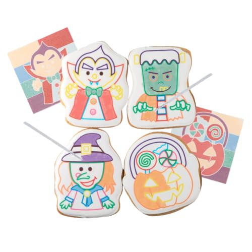 image for WANDERCRUMB | Monster Cookie Decorating Kits | 8 Jumbo cookies + 8 edi