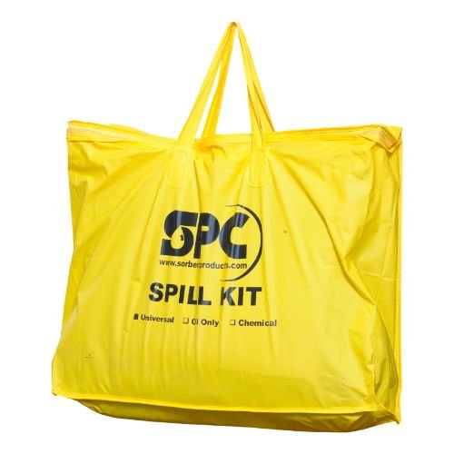 Brady Spc Skh-Pp Hazwik Chemical Portable Spill Kit - Includes Disposal Bag, Instructions, Gloves, Pads (10) , And Socks (2) #TOP2