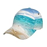 Ocean Starfish Seashell Baseball Cap Men Women Funny Cute Summer Sun Hat Beach Hat Adjustable Trucke