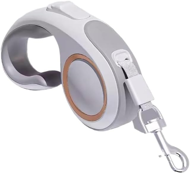 Correa retráctil para perros  Correa resistente para manos libres para perros grandes y medianos, bloqueo con una sola mano, cinta de nailon sin