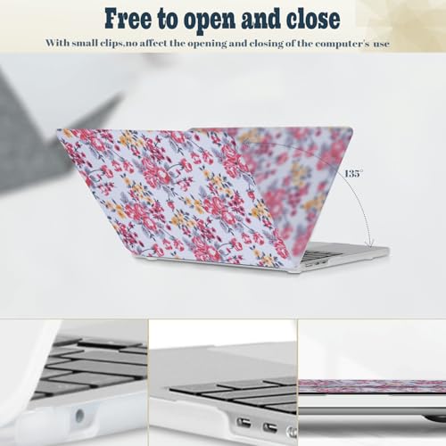 Carcasa Macbook Pro 13 Rosa Retro para modelos A1502 y A1425 con protector de teclado de plastico 5