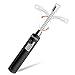 Electric Arc Lighter Kitchen Lighter USB Rechargeable Long Lighter Candle 360° Flexible Neck, No Spark & Smell, Flameless Windproof Fire Candle Lighter for Camping Grilling BBQ Gas Stove, Black