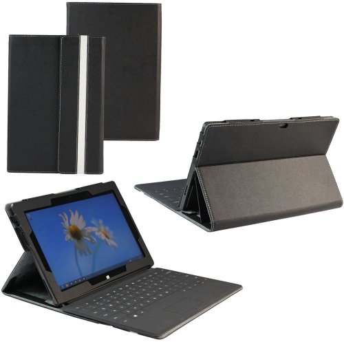 KHOMO Leather Case for Microsoft Surface RT and Surface RT 2 (Surface 2) Windows 8 Tablet