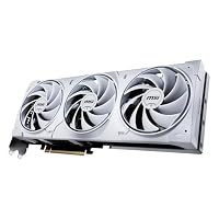 MSI GeForce RTX 5080 16G Ventus 3X OC White — 16GB GDDR7 (30Gbps/256-bit), PCIe 5, Boost: 2640 MHz, HDMI 2.1b, DisplayPort 2.1b – Ansicht 3