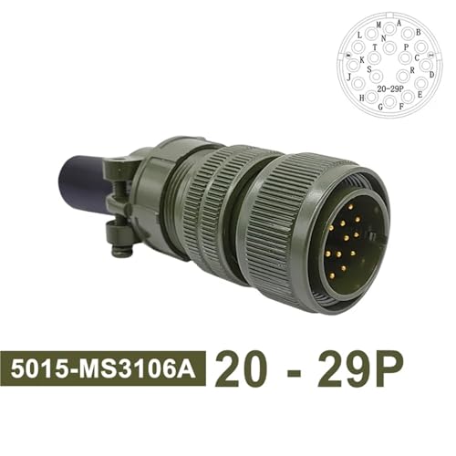 Conector militar 5015 MIL STD MS3106A circular de tipo enchufe Plug 20-29P 2