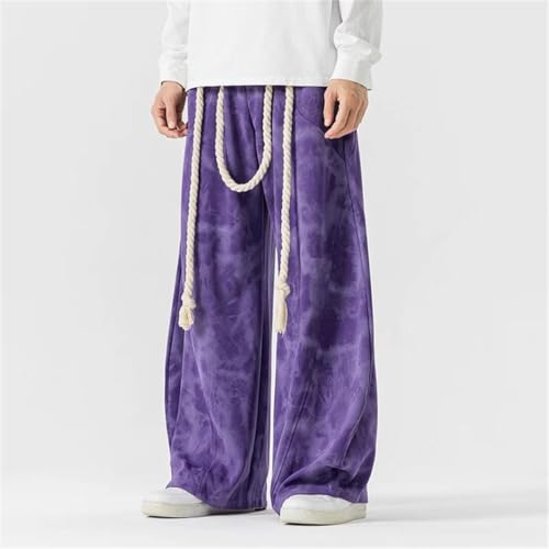 Zadaos Men Printed Wide Leg Pants Autumn Sports Baggy Trousers Male Streetwear Pants2