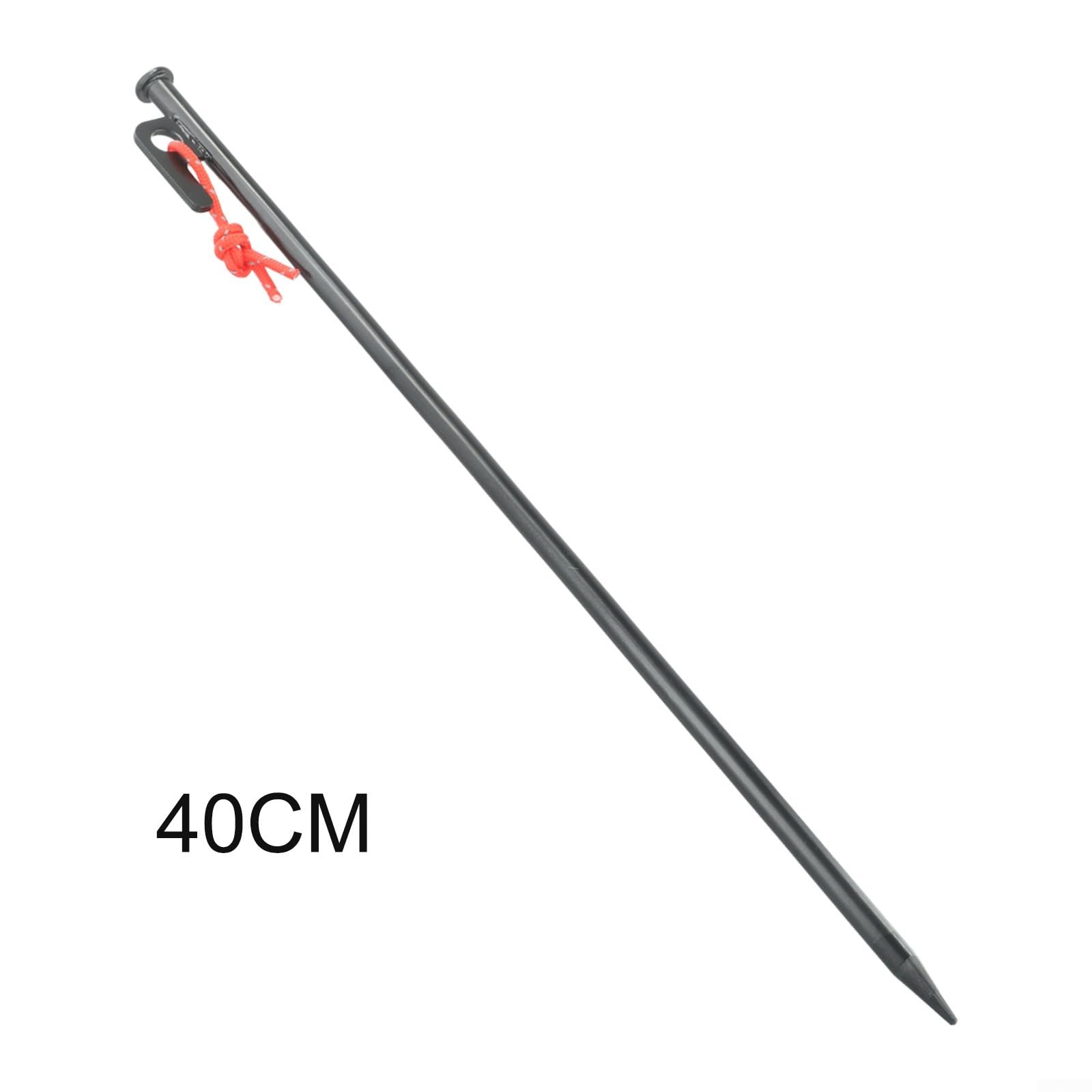 Besttoolifes 40 cm, Zeltheringe aus Stahl für Camping, Strand & Überdachung – 20/25/30/40 cm Bodennägel mit Seil, Anti-Rost-Heringe, geeignet für hartes oder steiniges Gelände Sport & Freizeit