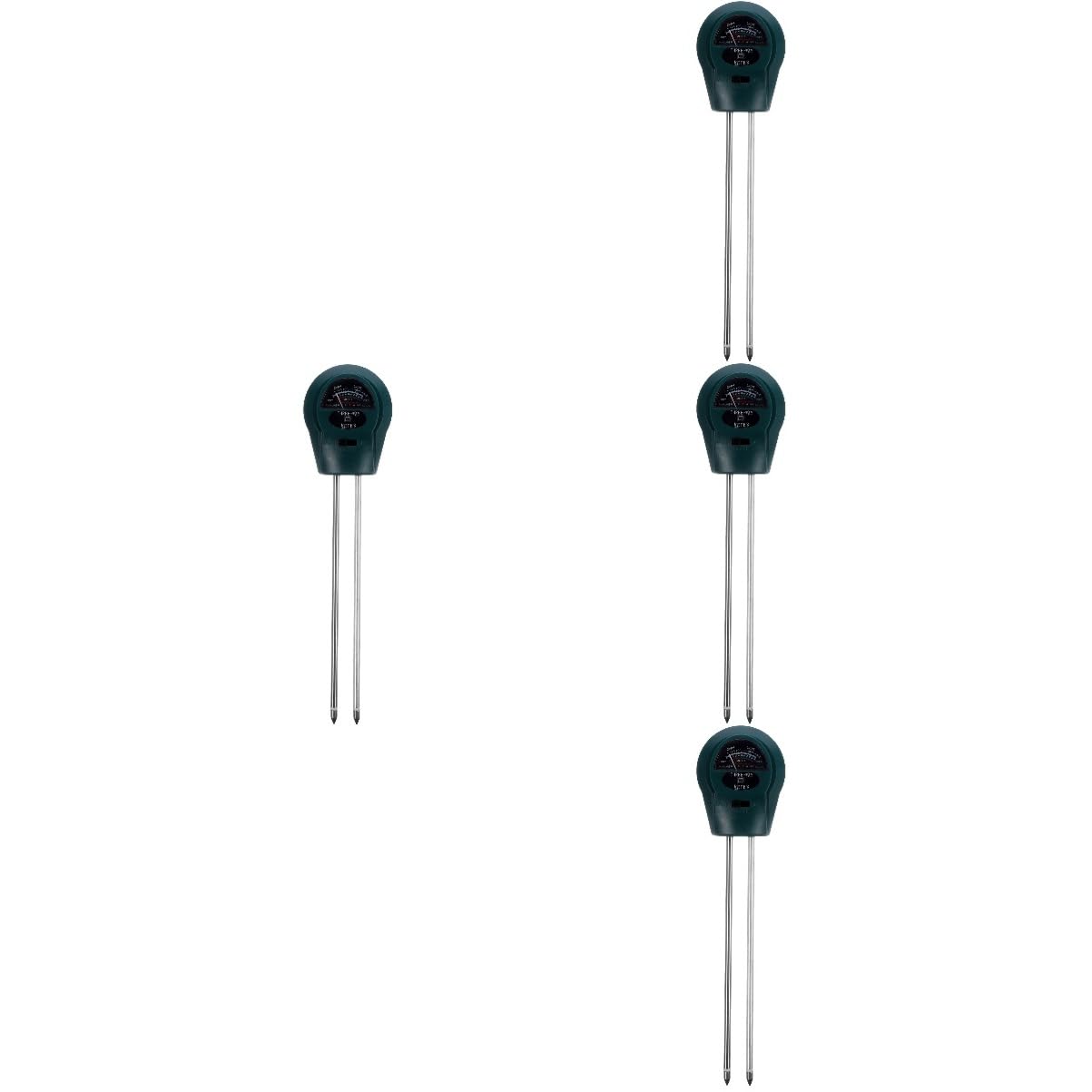 BESPORTBLE 4 Piezas Detector De Suelo Probador De Suelo Medidor De Suelo Kit De Prueba De Suelo Termómetro De Suelo Tierra Para Macetas Plantas De Interior Suelo Suculento El Plastico Green