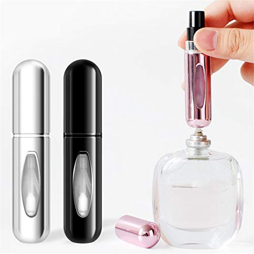 5ml Lightweight Mini Container Aluminum Refillable Perfume Spray Bottle Empty Cosmetic Storage Bottle Water Container Tool