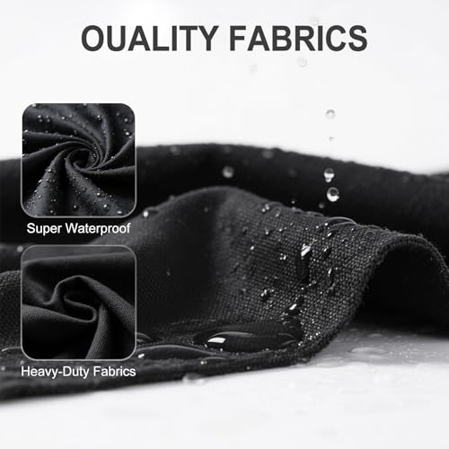 Outdoor Waterproof TV Cover – Universal 40-43 Inch Flat Screen TV Cover, 600D Durable TV Display Protector for All Seasons, Size 41.3''W x 27.6''H x 5.1''D - Thumbnail 4