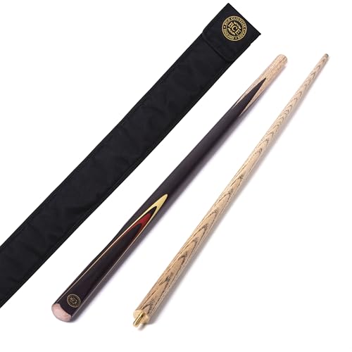 BCE Unisex Protégé 2 Piece Soft Snooker/Pool Cue And Case, Black, 57 145cm EU