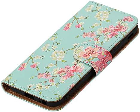 32nd Floral Series - Design PU Leather Book Wallet Case Cover for Samsung Galaxy J3 (2017) J330F, Designer Flower Pattern Wallet Style Flip Case With Card Slots - Spring Blue