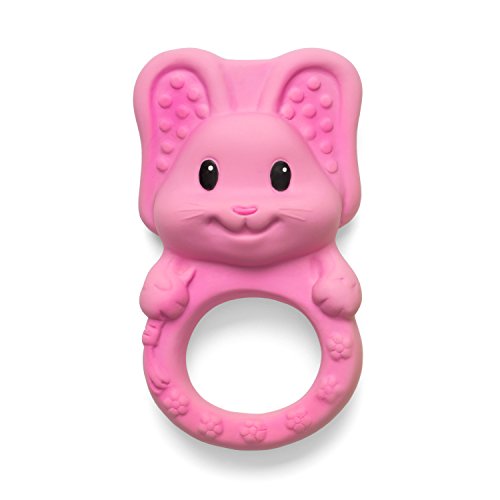 Infantino Squeeze and Teethe Textured Pal, Bunny