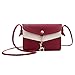 SUCES Damen Umhängetasche Ornamente Schultertaschen Frauen Handtasche Vintage Kleine Hirsch Anhänger Crossbody Taschen Henkeltasche Shopper Modisch Kunstleder Rucksack (rot,18x3x13cm)
