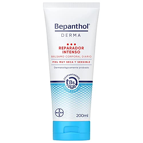 Bepanthol Derma Reparador Intenso Bálsamo para el Cuerpo, Hidratación Intensa e Inmediata, Piel Muy Seca y Escamosa, Uso Diario, 200 ml