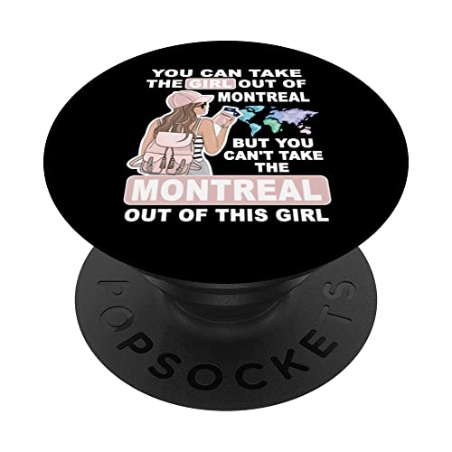 Cool Girl from Montreal City - Proud Montreal Girl PopSockets Swappable PopGrip