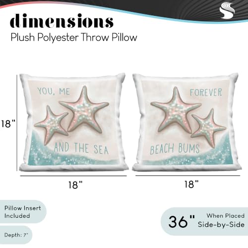 Image of Stupell Industries | Romantic Beach Lover Phrases, 18 x 18 Each