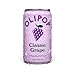 OLIPOP Minis Prebiotic Soda Pop, Classic Grape, Pantry Pack Packed with Prebiotics, Fiber, and Botanicals, Gluten Free, Vegan, GMO Free, 7.5oz (6-Cans)