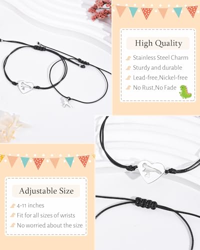 Back to School Gifts Mommy and Me Bracelet First Day of School Matching Wish Bracelets Set for Mother Daughter Son Women Teen Girls Boys Jewelry Gift4