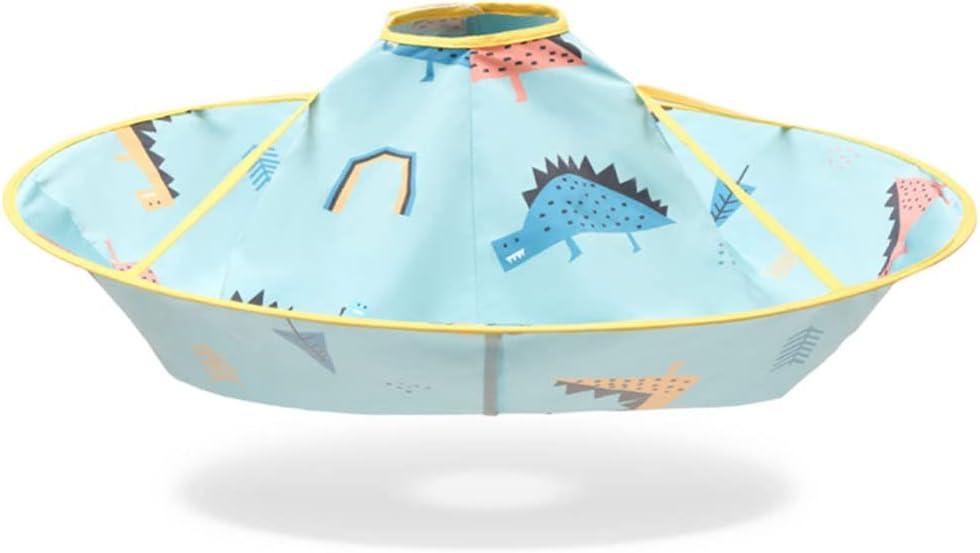 DNCG Kids Hair Cutting Cloak Gown Dinosaur Children Barber Haircut Cape Umbrella Hair Dressing Apron Salon Clothes for Girls Boys