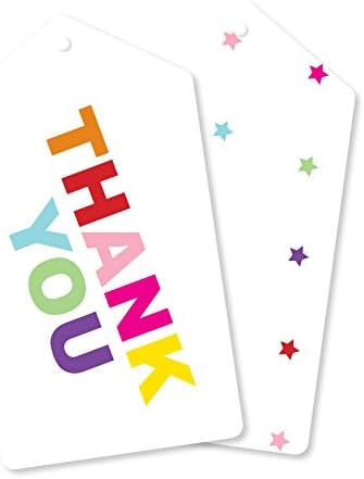 Illume Partyware Celebrate Happiness Rainbow Thank You Tag - Pack of 10