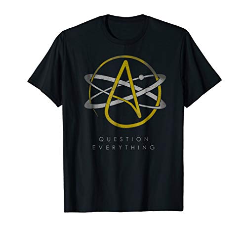 Atheist Logo Atheism Shirt Science Question Everything Tee