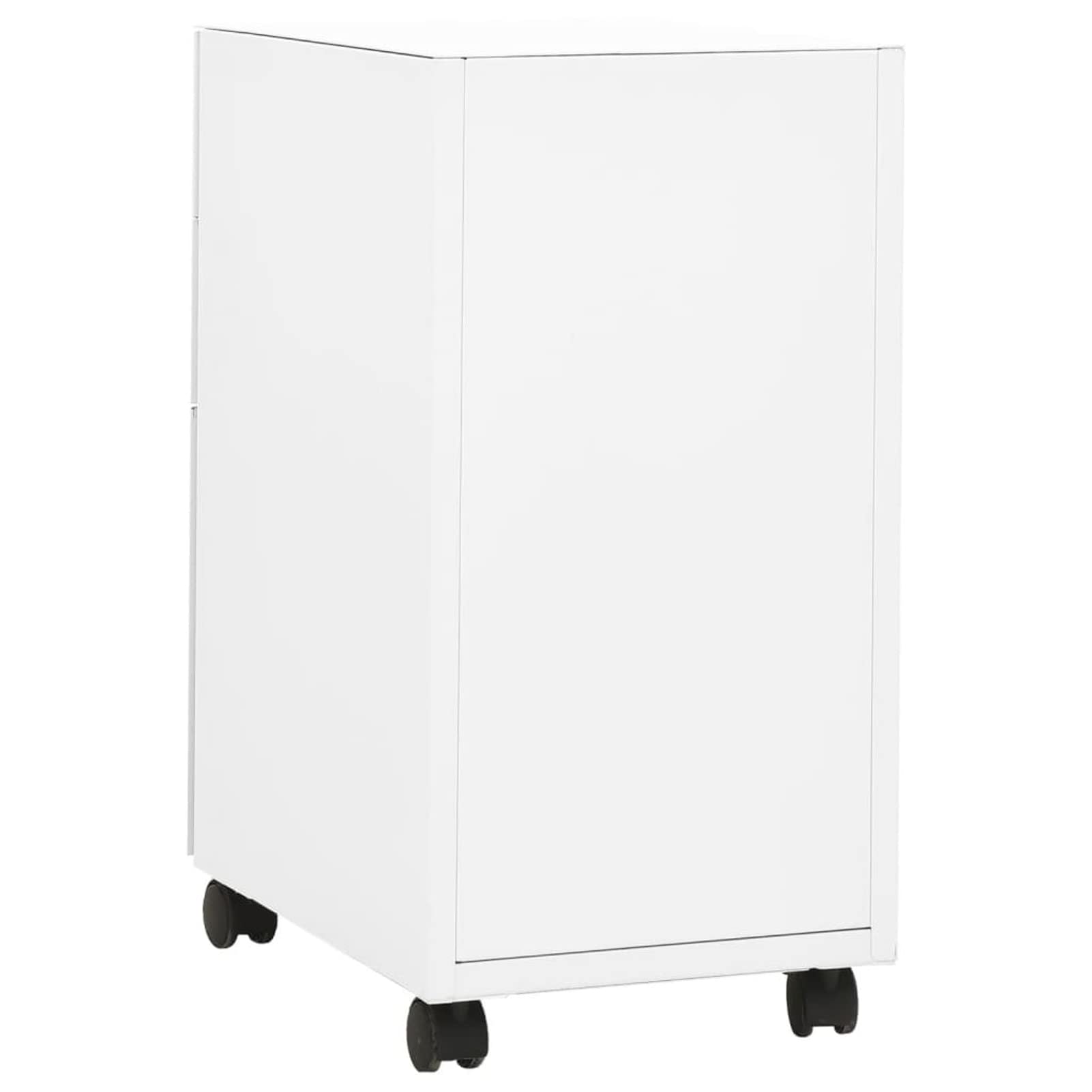 ZEYUAN Schedario Mobile Bianco 30x45x59 cm in Acciaio,Schedario,Schedario da Ufficio,Mobiletto per Documenti(SPU:335982)