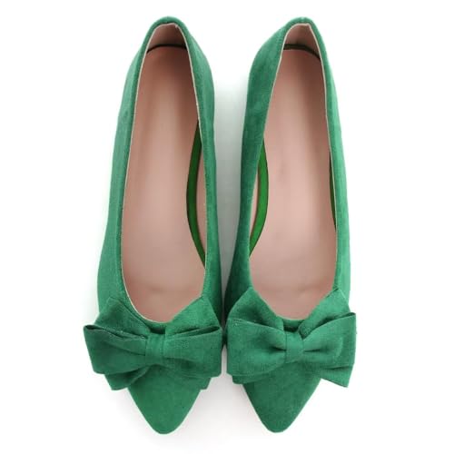 Image of TN TANGNEST Women Fashion Bowknot Flats Comfort Pointed Toe Dress Shoes