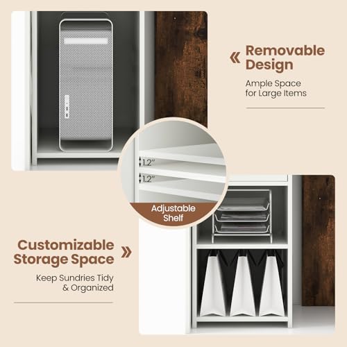 image for IFANNY Reception Desk, 48’’ Retail Counter w/Lockable Drawer & Sto