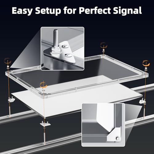 Image of DAIERTEK Starlink Performance (Gen3) Roof Rack Mount, Starlink FHP Protective Cover, Heat-Resistant, Waterproof, Easy Screw Installation, for Car Roof, RV, Truck, Trailer