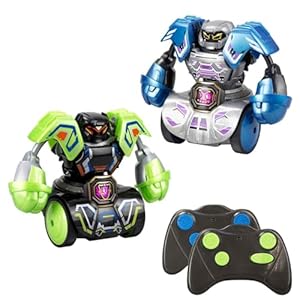 SilverLit YCOO Robo Kombat Tornado, Interactive Robot Fighting Toy with 360° Spin & Super Tornado Punch, 2 Battle Modes AI & Multiplayer, Sound Effects, LED Power Belt, optimal for Kids 5+