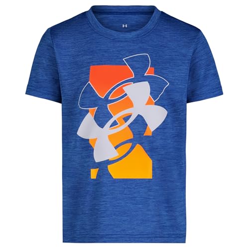 Image of Under Armour Boys' Short Sleeve Logo Graphic T-Shirt, Lightweight & Breathable, Relaxed Fit