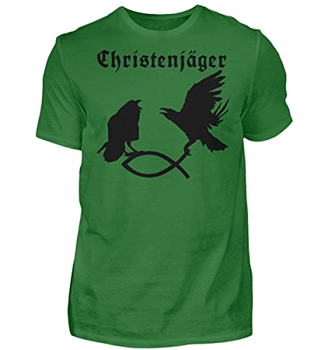 T-Shirt Hugin et Munin Homme Vert S - Solution Style Original