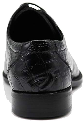 Image of Gator3N Men's Alligator Crocodile Print Oxfords Fashion Lace Up Dress Shoes