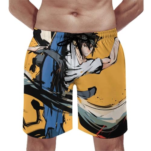 Swim shorts homme et garçon au motif anime pour la piscine