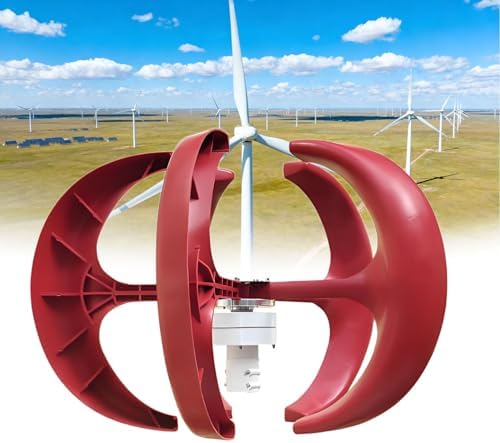 Amazon.com: Vertical Axis Wind Turbine Kit - 5 Blades Lantern Motor ...