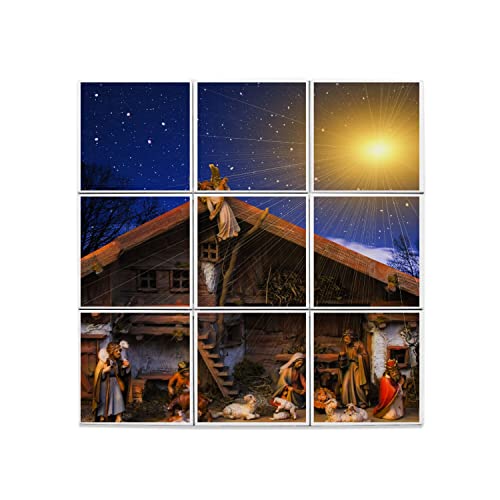 Carreaux Céramique Décoratif Noël Jésus Rois Mages | Décoration Murale Bible 60x60