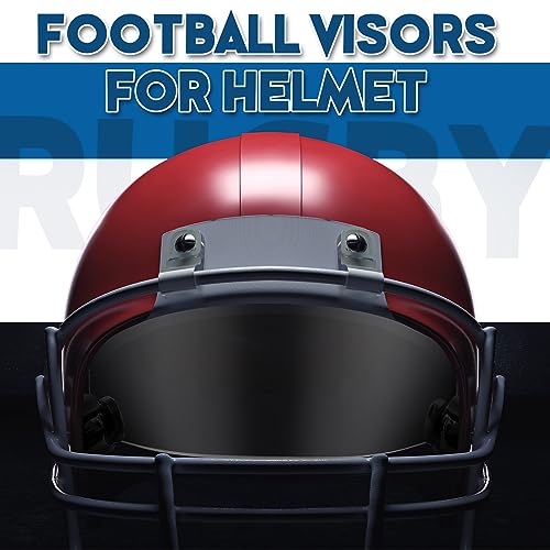 Image of Xuhal 2 Pcs Football Visor for Youth Adult Football Helmet Visor Lacrosse Helmet Eye Shield Eye Protection for Sport(Black)