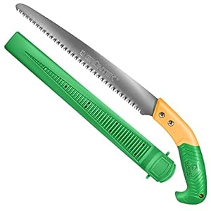 Grüntek Tuinzaag Handzaag Snoeizagen BARRAKUDA 300 mm, boomzaag met geharde tanden en kunststof houder houtzaag