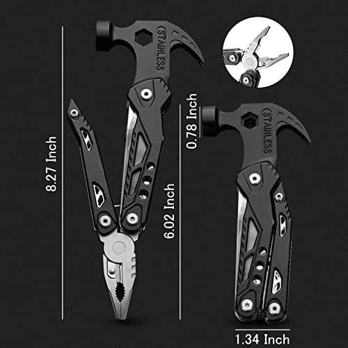 Multitool-Hammer-Folding-Survival-Tool-14-in-1-All-One-Multi-Mini-Small-Gadget-Camping-Hiking-Car-Multifunctional-Stainless-Pliers-Knife-For-Men-Dad-Cool-Gifts