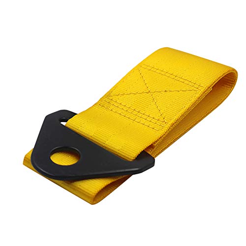 idain Universal Nylon Tow Strap for Front Or Rear Bumper High Strength Racing Tow Strap,Yellow