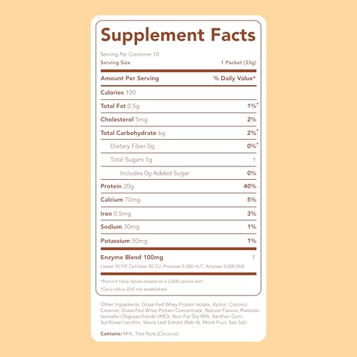 Image of Clean Simple Eats Whey Isolate Protein Powder, Eggnog, 10 Servings